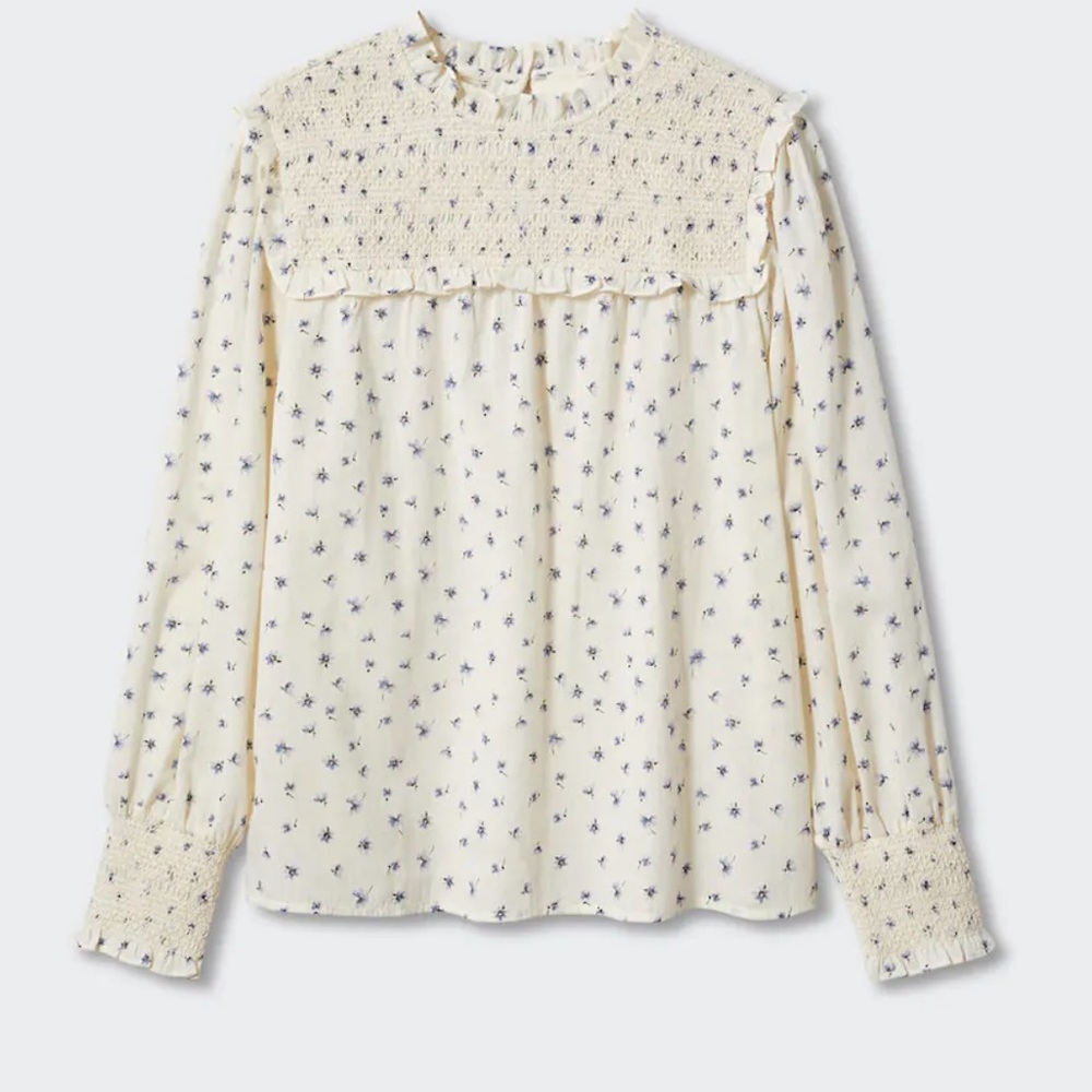 NWT MANGO FLORAL BLOUSE